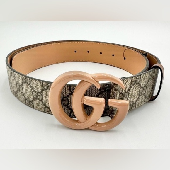 GUCCI Marmont Beige/Tan with “GG” Monogram Belt, Authentic, NIB main image 8